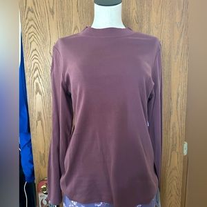 NWT CHRISTOPHER & BANKS mock turtleneck dusty rose/mauve size L
